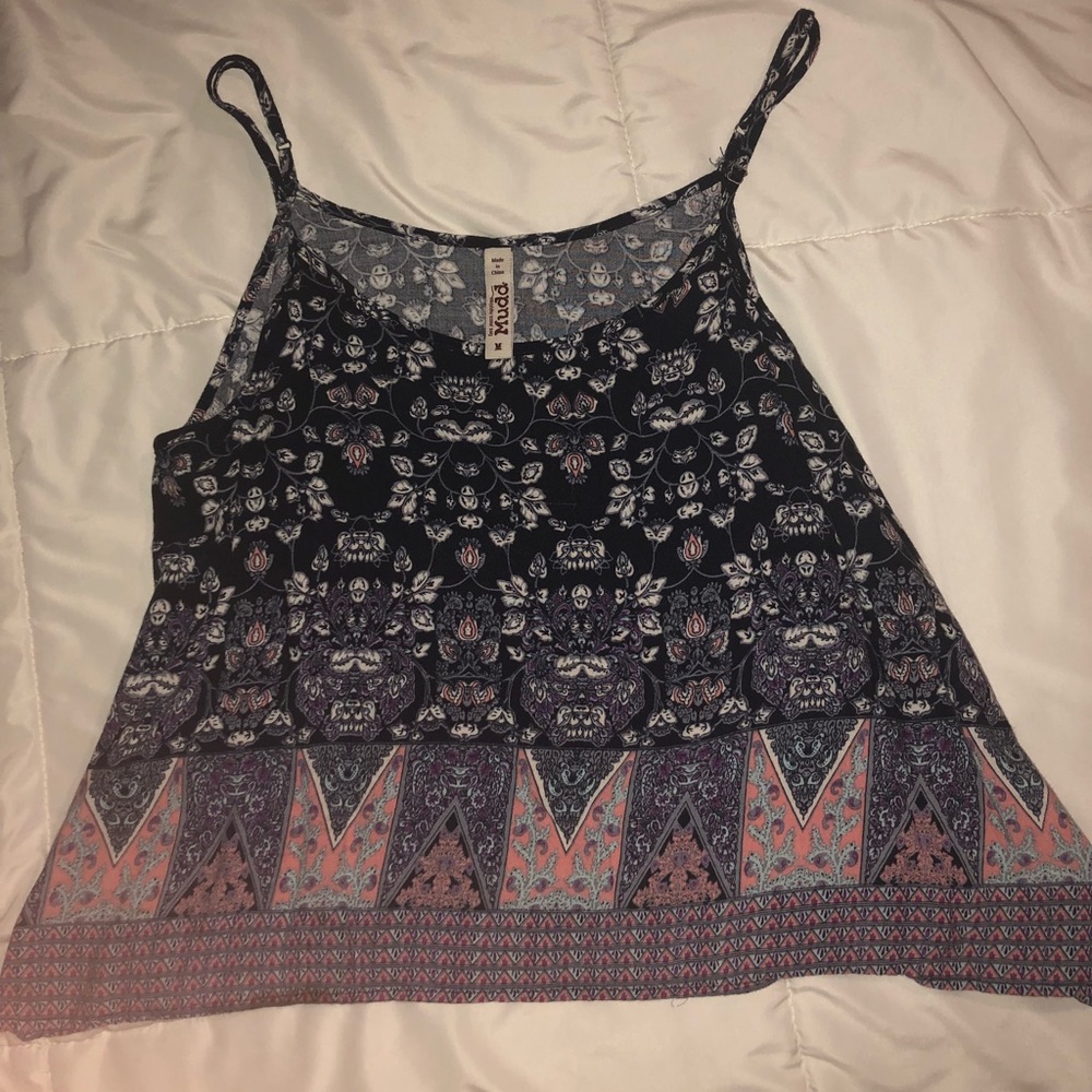 Patterned Tank Top.